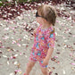Pink Floral Heeler Biker Set