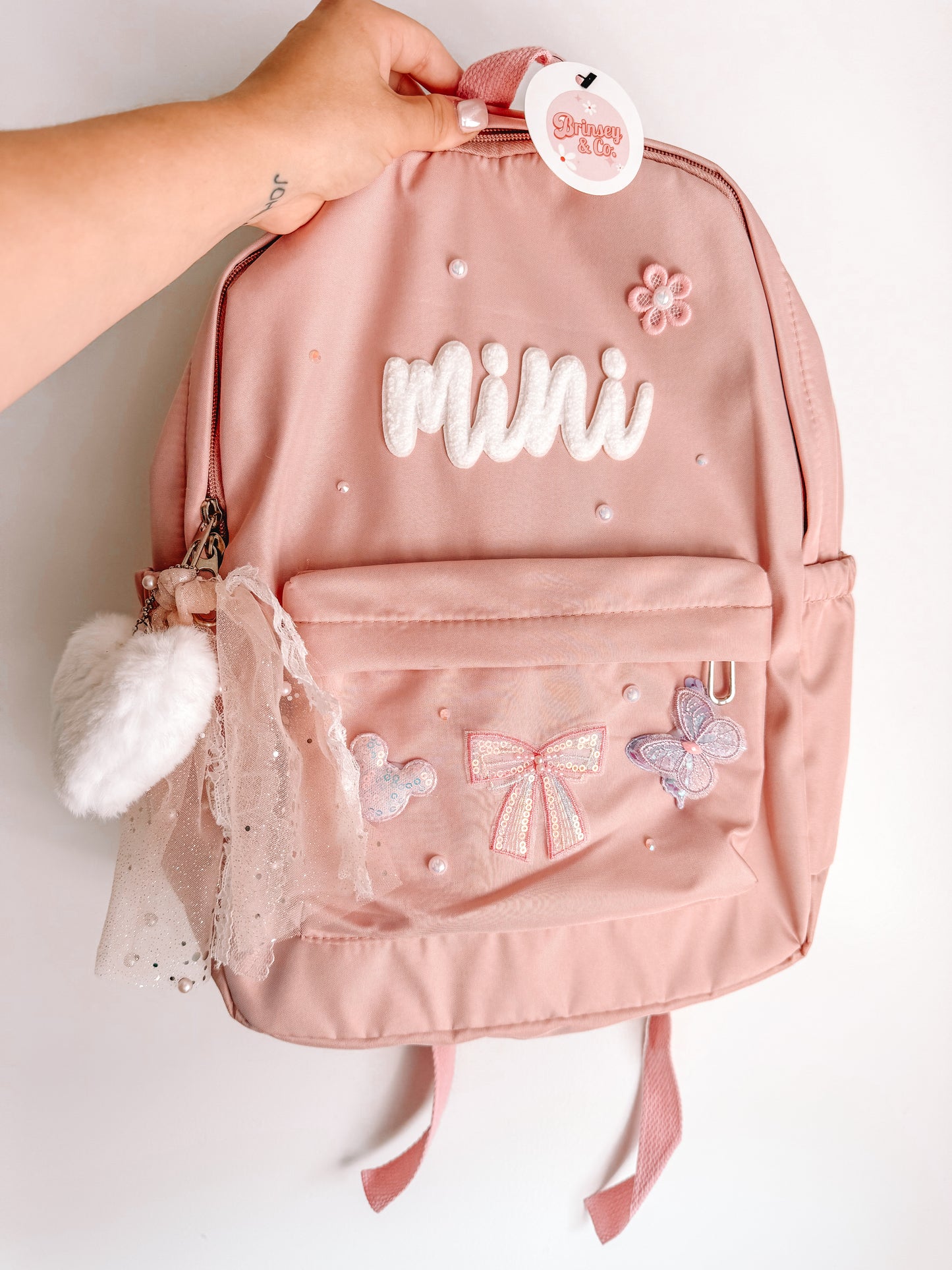 Custom Pink Girly Backpack