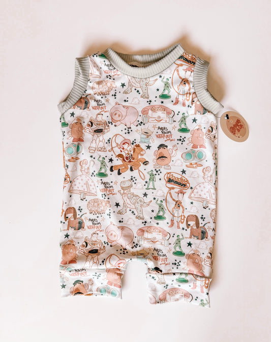 Cowboy Friends Tank Romper