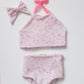Coastal Cowgirl + Pink Bows Halter Reversible Bikini