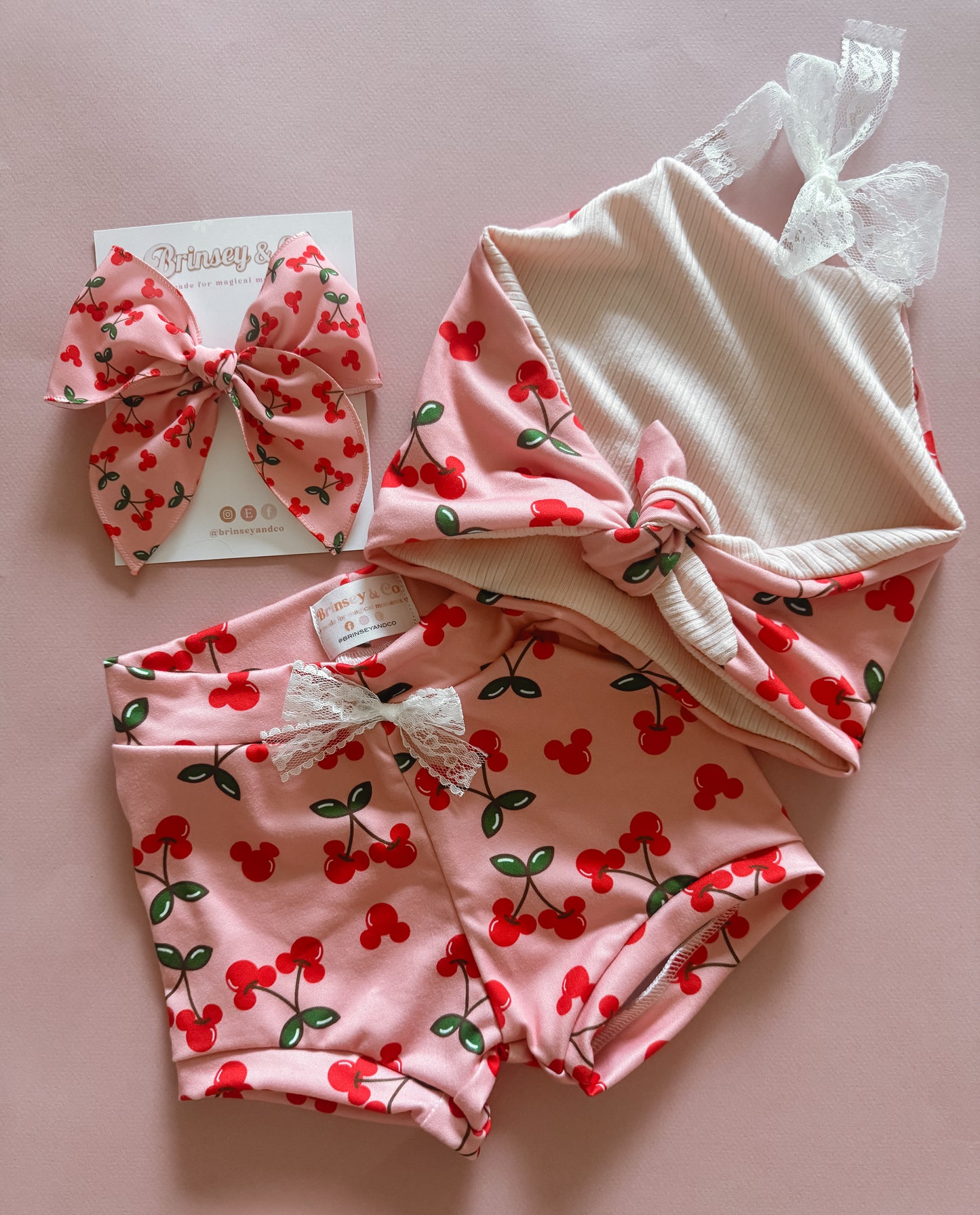 Cherry Mouse Halter Lounge Set