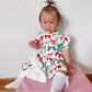 Christmas Bows Velvet Puff Sleeve Dress