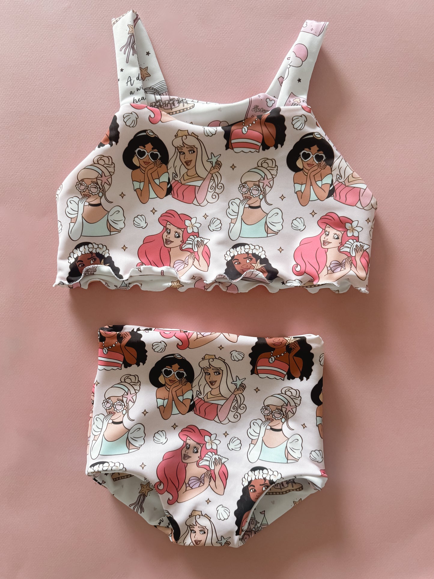 Summer Princess + Exclusive Pastel Castle Reversible Cami Bikini