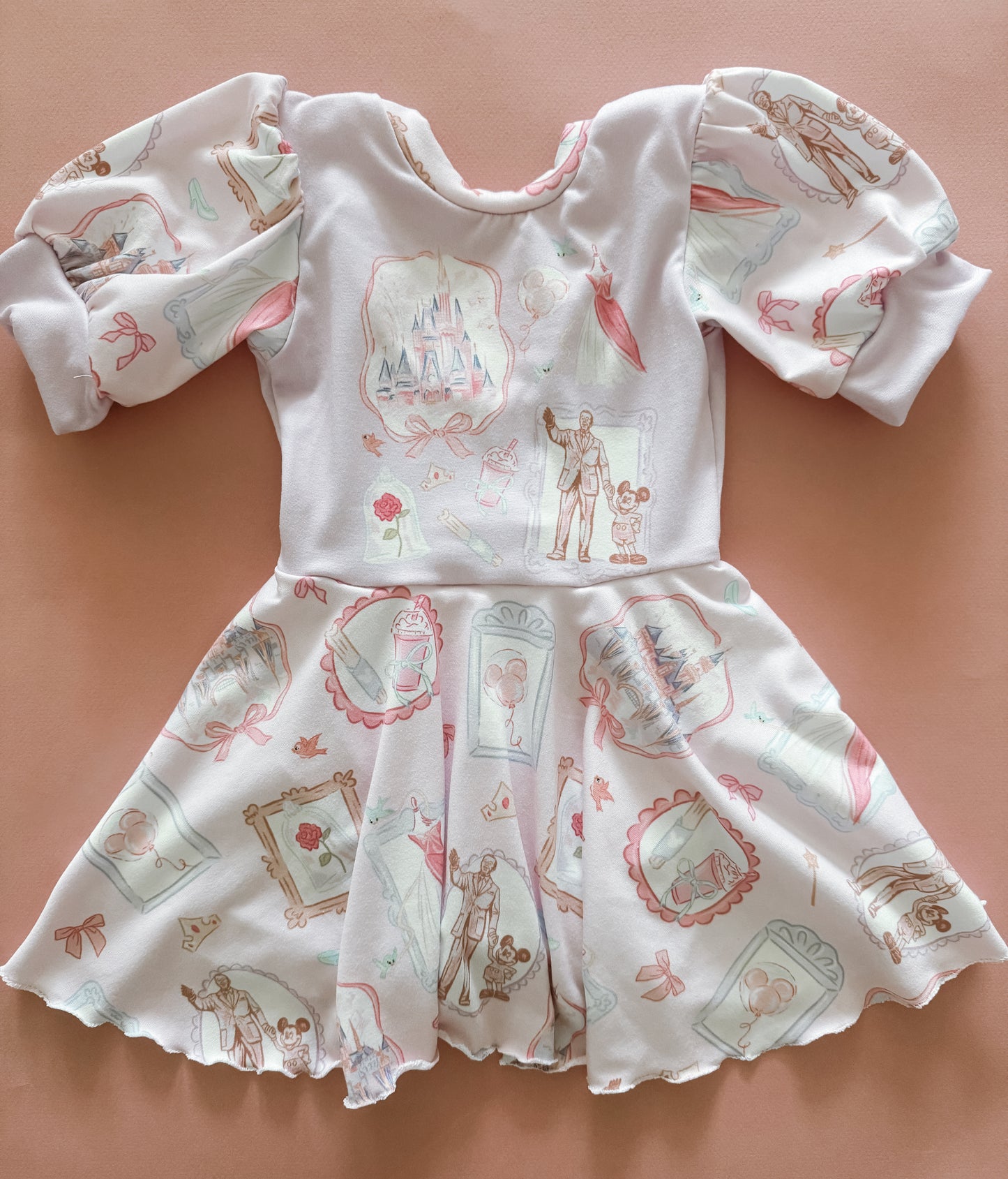 Girly Magic Park Puff Sleeve Skirted Leo