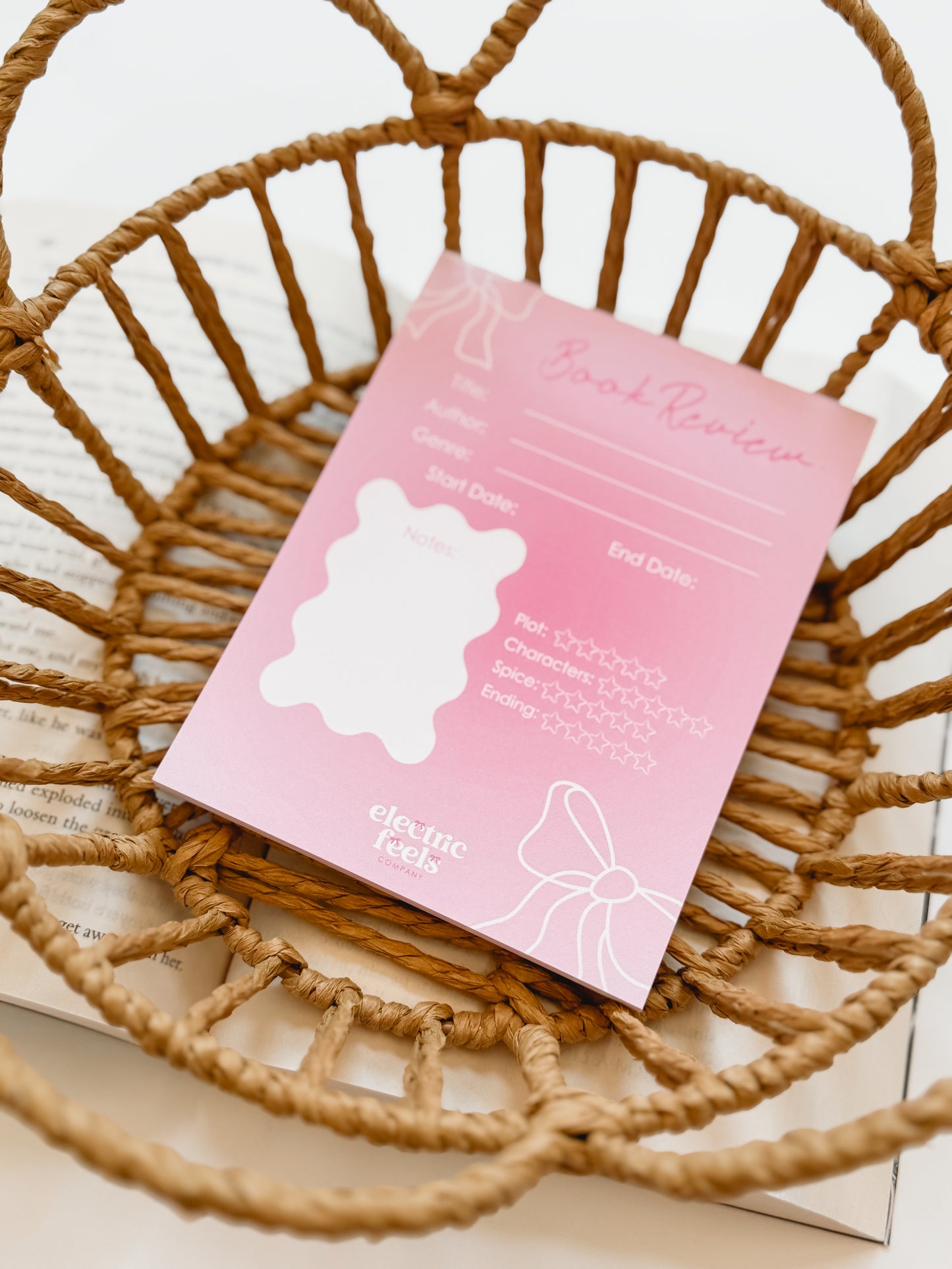 Coquette Book Review Notepad