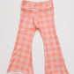 Peachy Plaid Flares