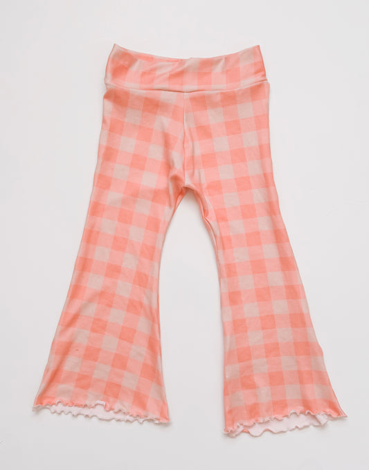 Peachy Plaid Flares