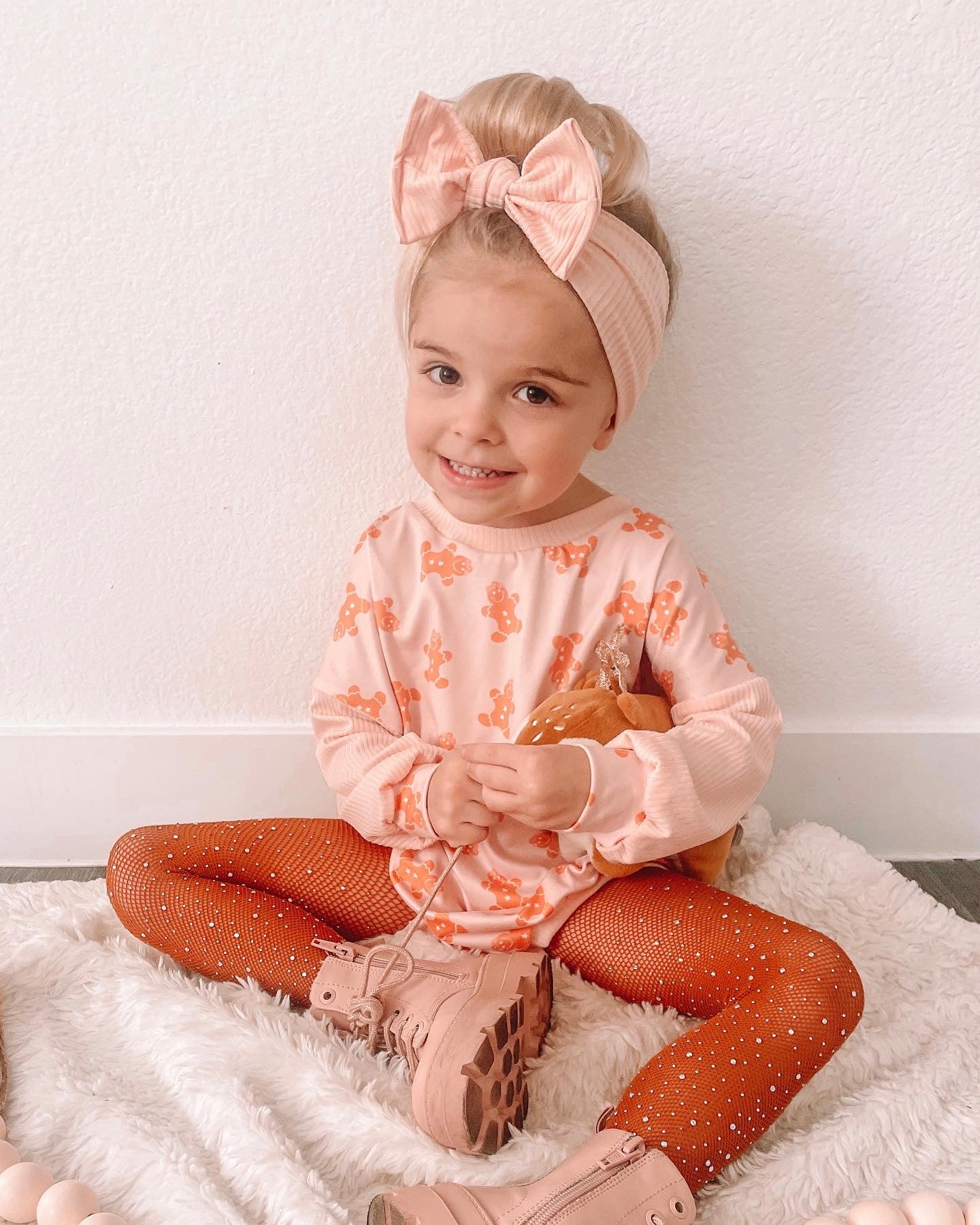 Girly Gingerbread Sweater Romper