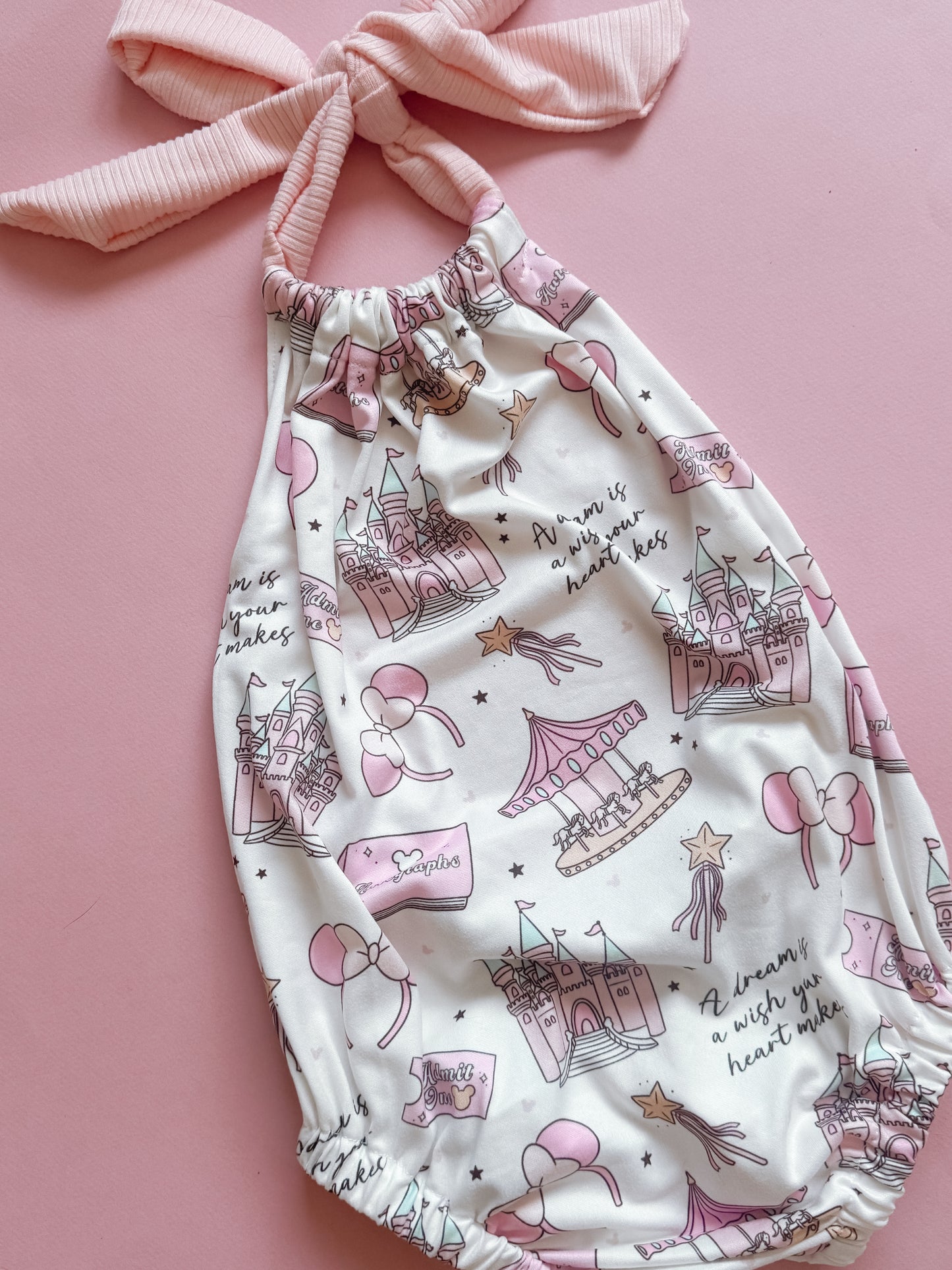 Exclusive Pastel Castle Bubble Romper