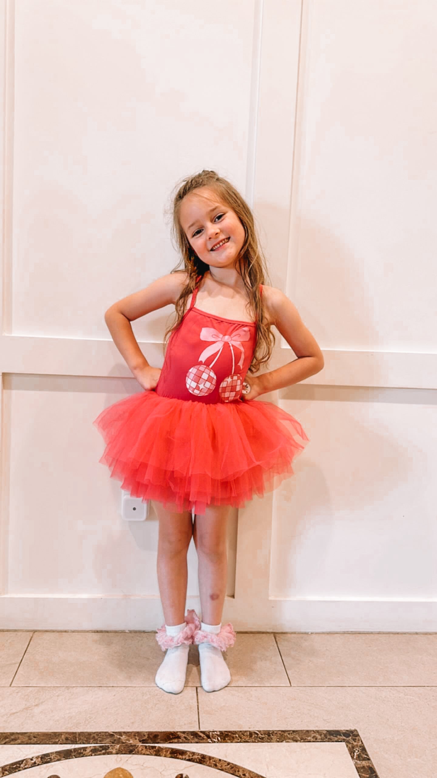 Cherry Bow Tutu Dress