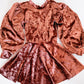 Copper Velvet Bellamy Dress