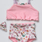 Whimsical Mermaids + Pink Reversible Cami Bikini