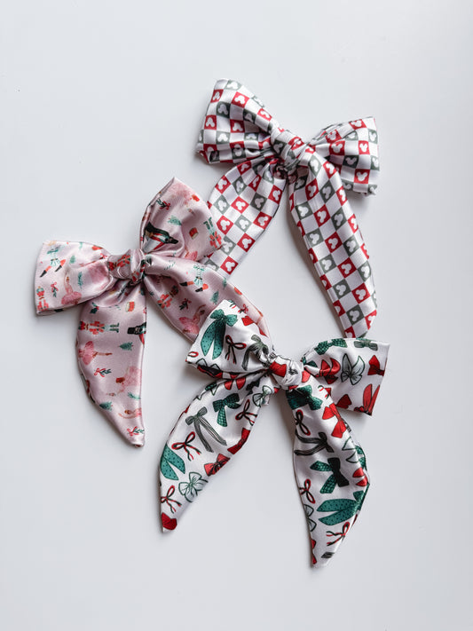 Satin Christmas Bow