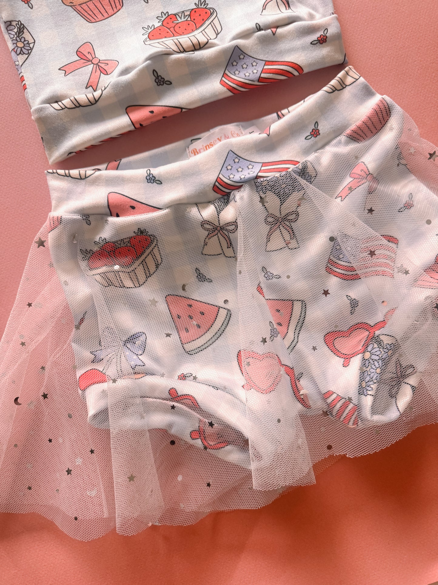 Patriotic Picnic One Shoulder Tank + Tutu Bummies