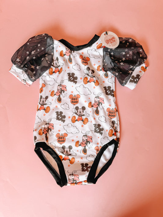 Spooky Magic Puff Sleeve Leotard