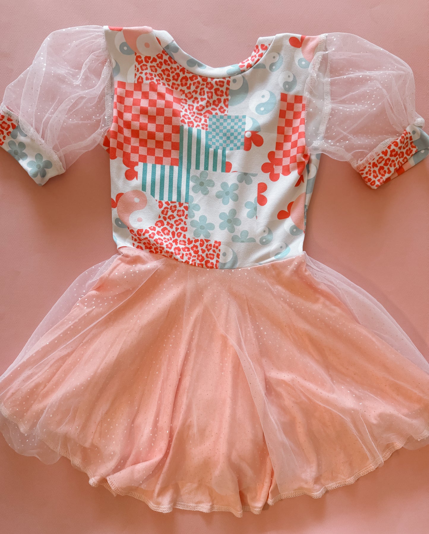 Groovy July Puff Sleeve Dress (RTS)