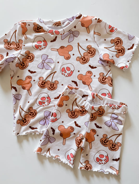 Exclusive Not So Scary Cherry Biker Lounge Set