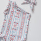 Vintage Flags One Shoulder Leo