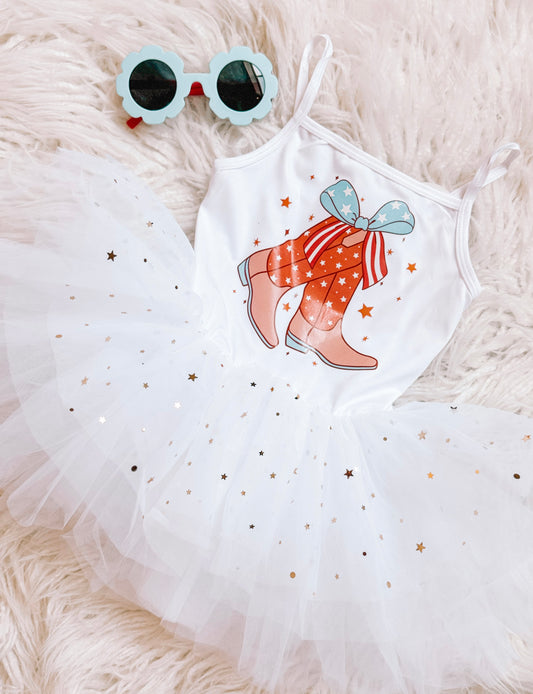 Patriotic Cowgirl Tutu Dress