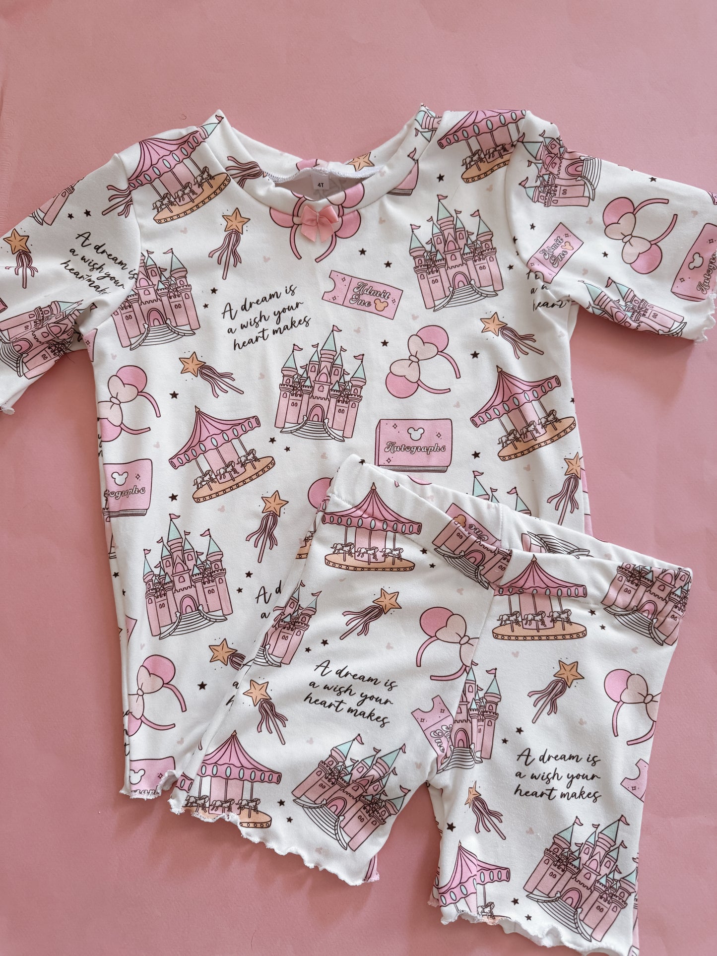 Exclusive Pastel Castle Biker Lounge Set
