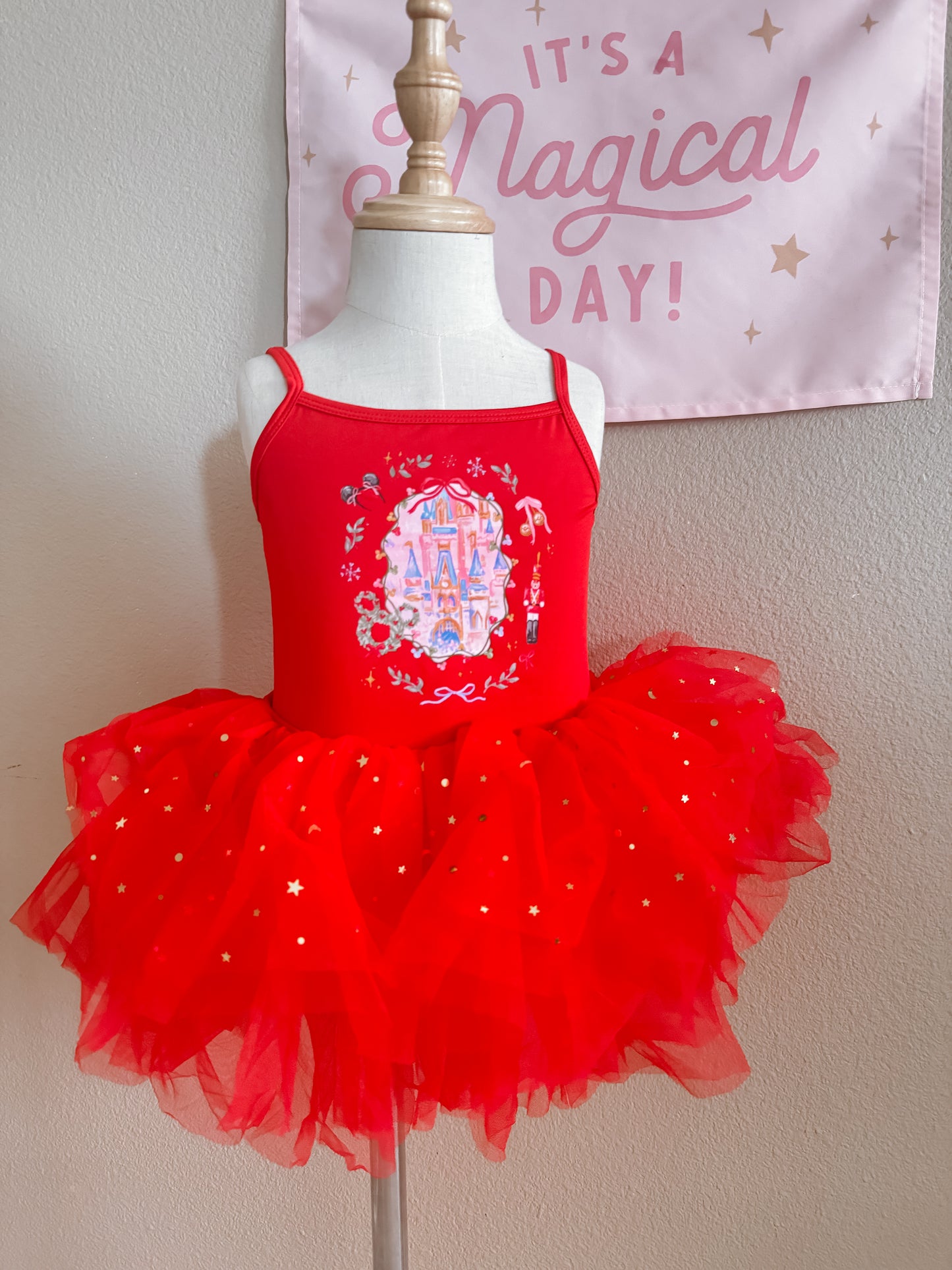 Christmas Castle Tutu Dress
