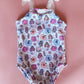 Tropical Mermaid Fairy Tie Strap Swimsuit
