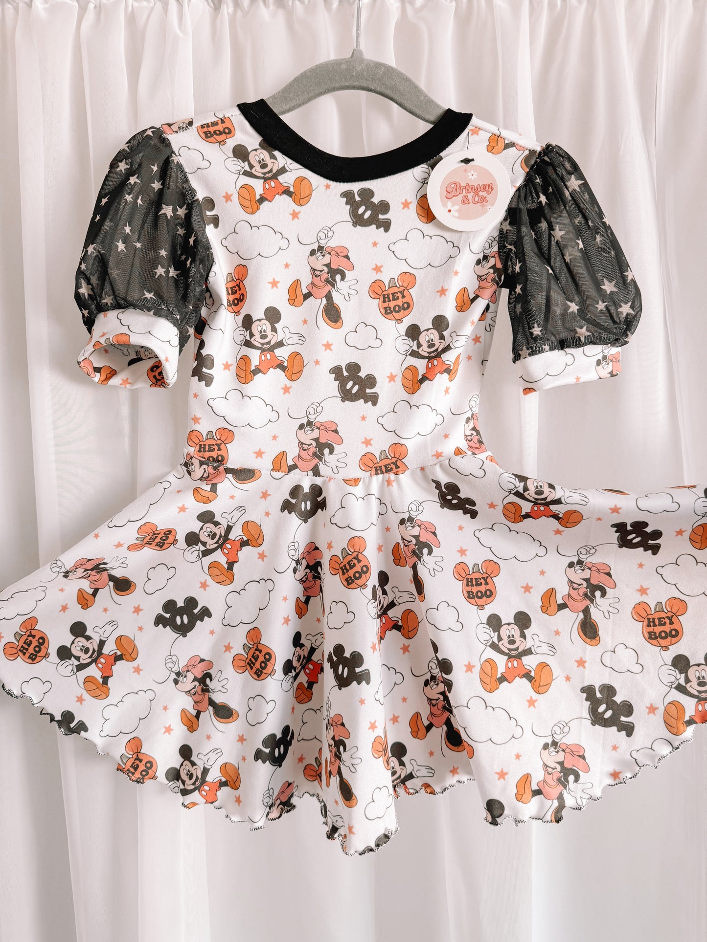 Spooky Magic Puff Sleeve Dress (RTS)