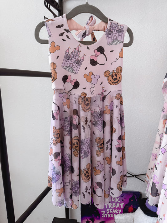 Exclusive Magical Halloween Castle Open Back Dress