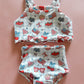 America’s Sweetheart + Patriotic Picnic Reversible Cami Bikini (RTS)
