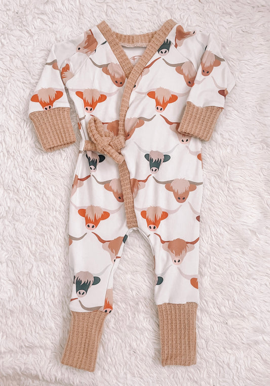 Longhorn Wrap Romper