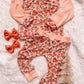 Pink Groovy Christmas Jogger Lounge Set