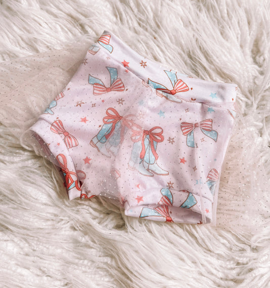 Patriotic Cowgirl Skirted Bummies