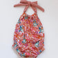 Pink Floral Heeler Bubble Romper