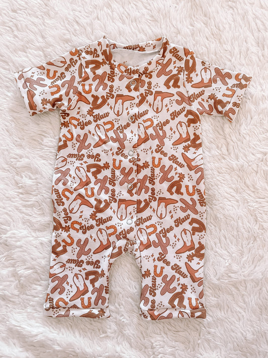 Yeehaw Shorts Romper (RTS)